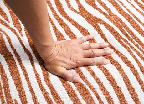 Niobe Rustic Orange Accent Chair - Ornate Home