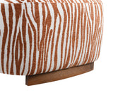 Niobe Rustic Orange Accent Chair - Ornate Home