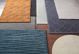 Niota Sheen Light Gray Premium Rug - Ornate Home