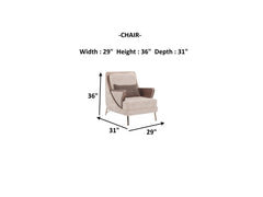 Nirvana Beige 4-pieces (2 Four Seat Sofa & 2 Chair) Living Room Set - Ornate Home