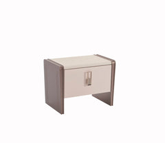 Nirvana Beige Bedroom Set (Queen Bed & Dresser With Mirror & Ottoman & 2 Nightstand With Back ) - Ornate Home