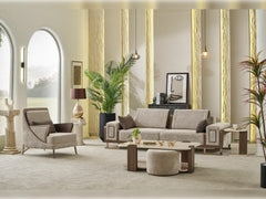 Nirvana Beige Coffee Table Set - Ornate Home