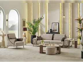 Nirvana Beige Coffee Table Set - Ornate Home