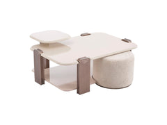 Nirvana Beige Coffee Table Set - Ornate Home