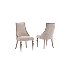 Nirvana Beige Dining Room Set (Consol With Mirror & Dining Table & 6 Dining Chair) - Ornate Home