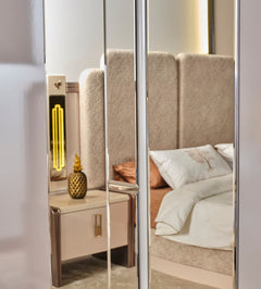 Nirvana Beige Wardrobe - Ornate Home