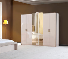 Nirvana Beige Wardrobe - Ornate Home