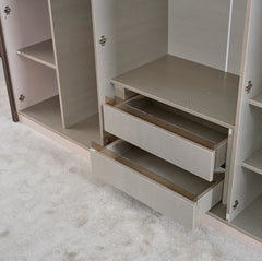 Nirvana Beige Wardrobe - Ornate Home