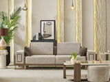 Nirvana Beige Stationary 4 Seat Sofa