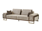 Nirvana Beige Stationary 4 Seat Sofa