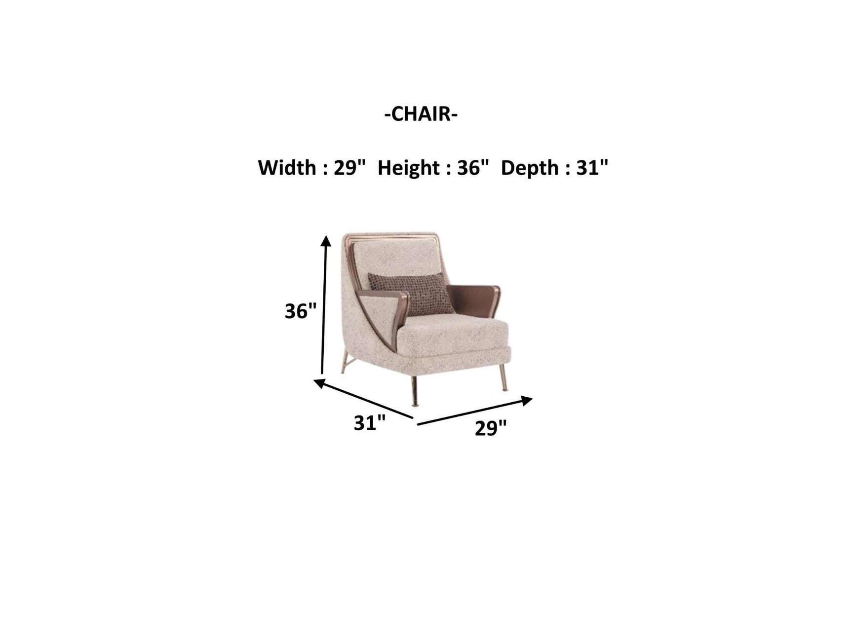 Nirvana Beige 4-pieces (2 Four Seat Sofa & 2 Chair) Living Room Set