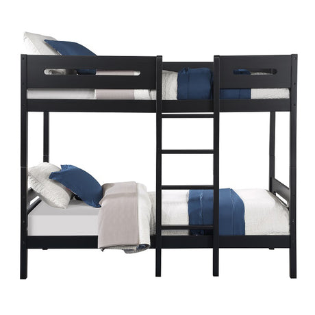 Nissa Black Bunk Bed - Ornate Home