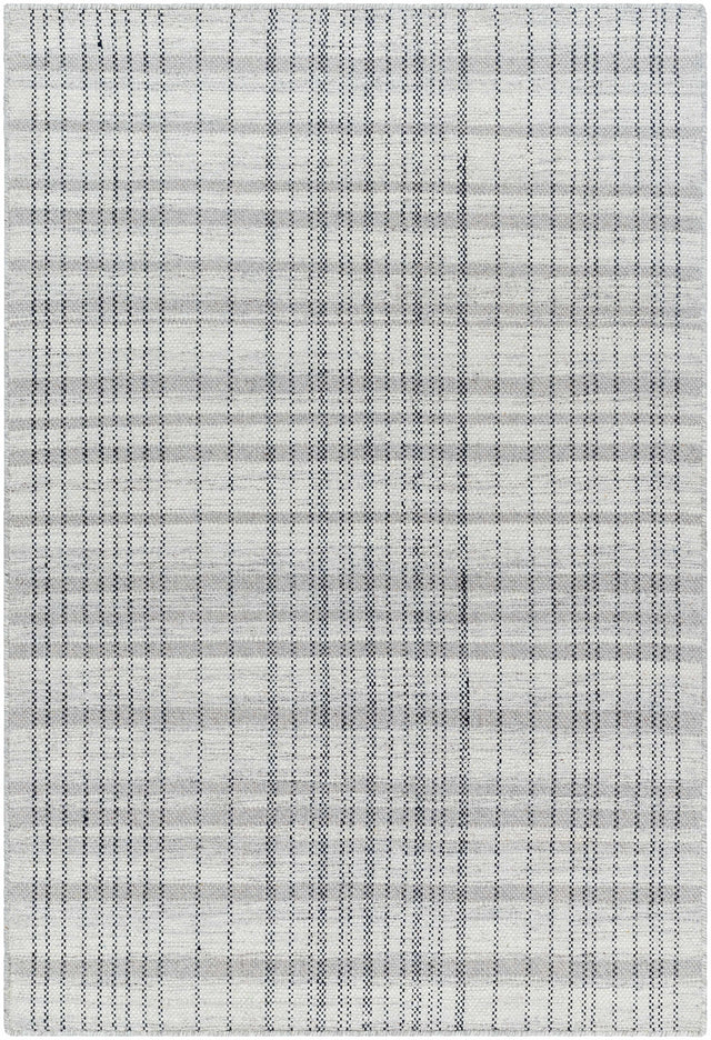 Nissa Blue Gray Checkered Area Rug - Clearance - Ornate Home