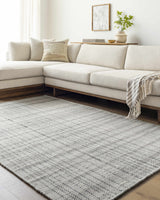 Nissa Blue Gray Checkered Area Rug - Clearance - Ornate Home