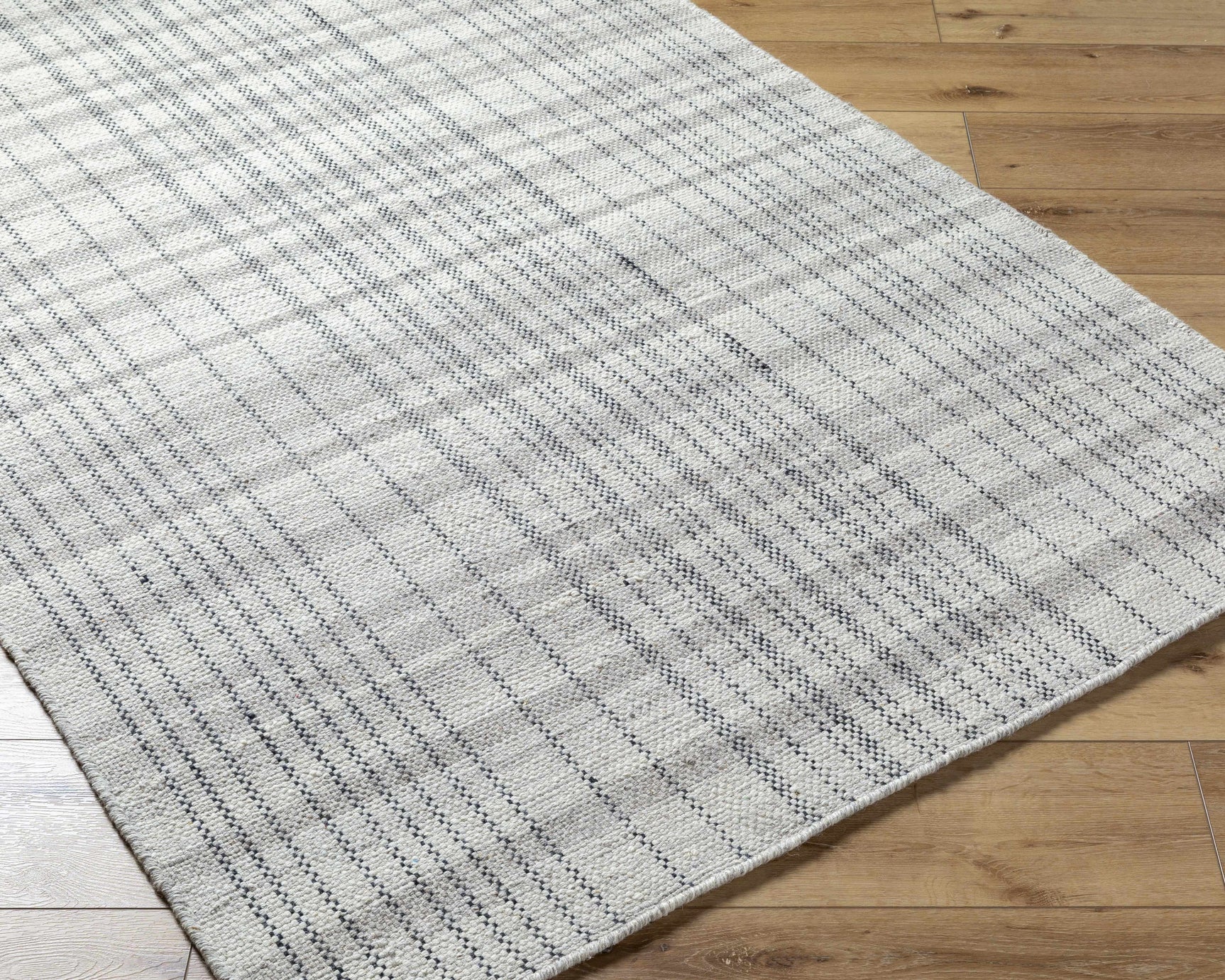 Nissa Blue Gray Checkered Area Rug - Clearance - Ornate Home