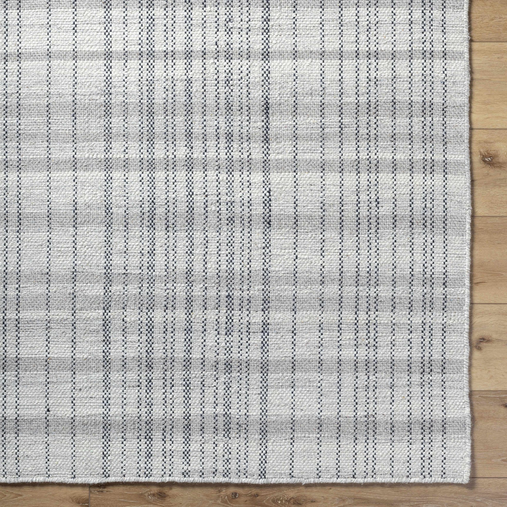 Nissa Blue Gray Checkered Area Rug - Clearance - Ornate Home