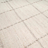 Nissa Cream Checkered Wool Rug - Ornate Home