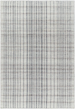 Nissa Gray Blue Checkered Wool Rug - Clearance - Ornate Home