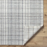 Nissa Gray Blue Checkered Wool Rug - Clearance - Ornate Home