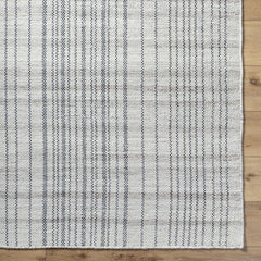 Nissa Gray Blue Checkered Wool Rug - Clearance - Ornate Home
