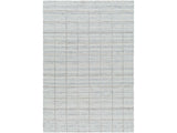 Nissa Light Gray Checkered Wool Rug - Ornate Home