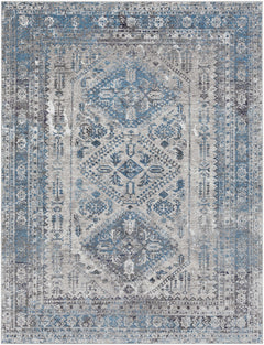 Nisula Traditional Blue Rug - Ornate Home