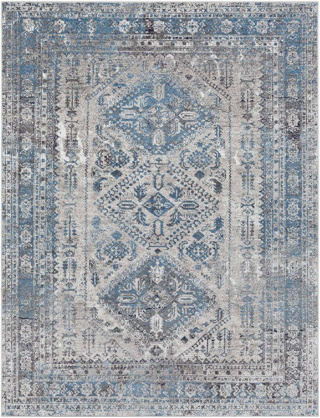 Nisula Traditional Blue Rug - Ornate Home