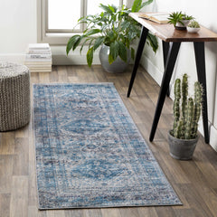 Nisula Traditional Blue Rug - Ornate Home