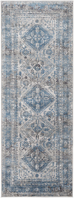 Nisula Traditional Blue Rug - Ornate Home