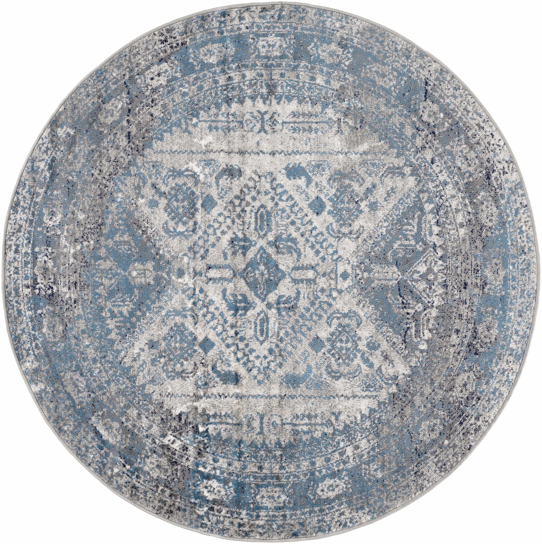 Nisula Traditional Blue Rug - Ornate Home