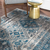 Nisula Traditional Blue Rug - Ornate Home
