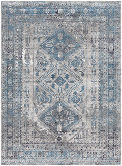 Nisula Traditional Blue Rug - Ornate Home