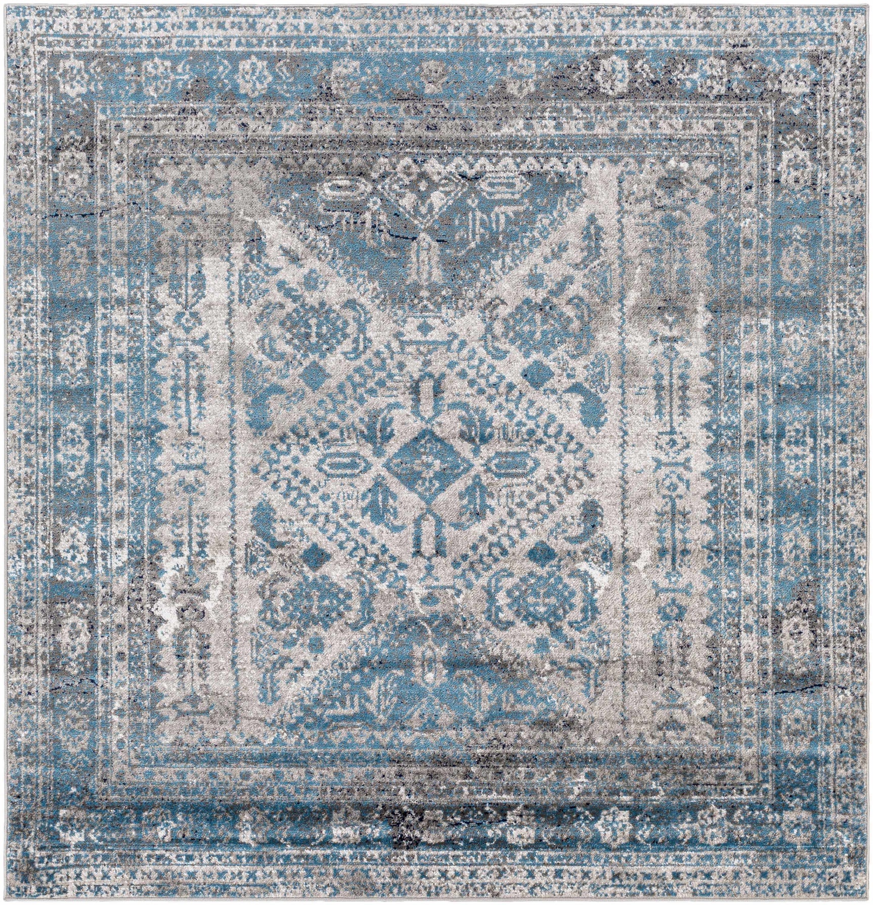Nisula Traditional Blue Rug - Ornate Home