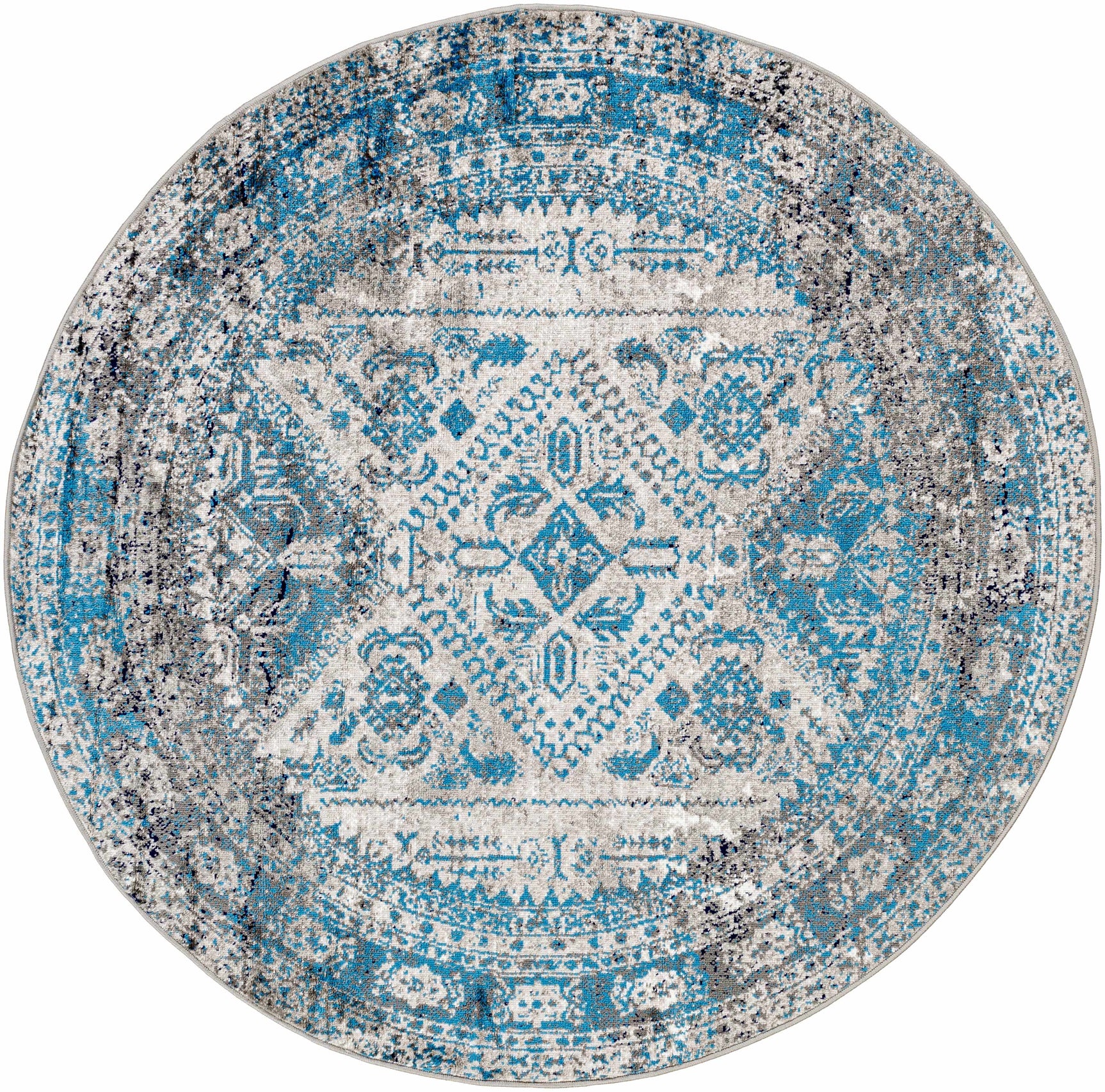 Nisula Traditional Blue Rug - Ornate Home