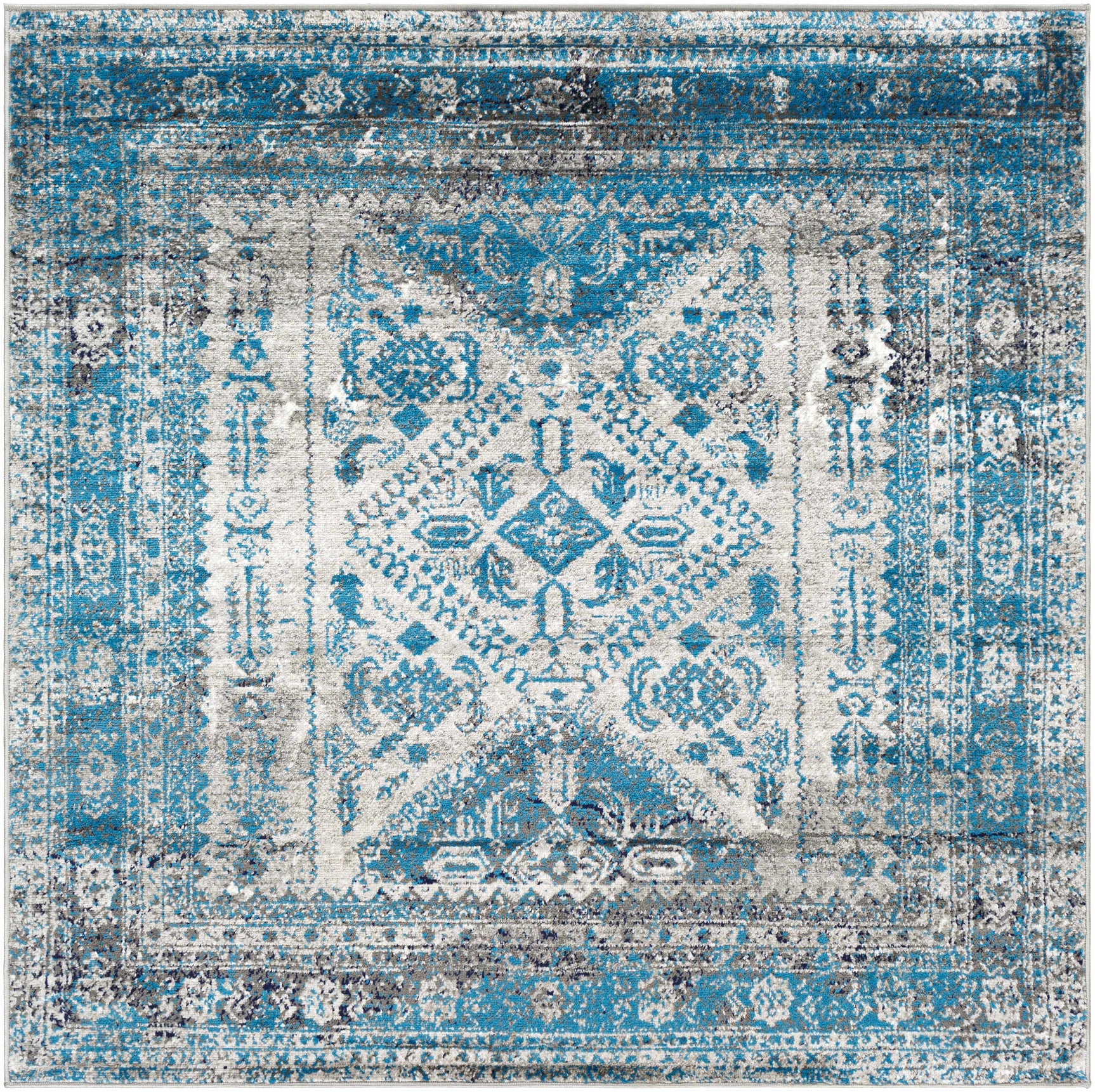Nisula Traditional Blue Rug - Ornate Home