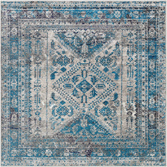 Nisula Traditional Blue Rug - Ornate Home