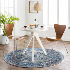 Nisula Traditional Blue Rug - Ornate Home