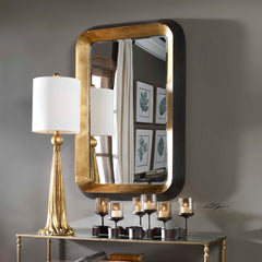 Niva Metallic Gold Wall Mirror - Ornate Home