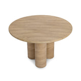 Niva Warm Sandstone Outdoor Dining Table - Ornate Home