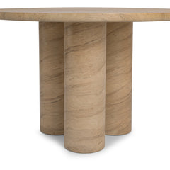 Niva Warm Sandstone Outdoor Dining Table - Ornate Home