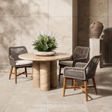 Niva Warm Sandstone Outdoor Dining Table - Ornate Home