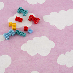 Nizar Pink Cloud Washable Kids Rug - Clearance - Ornate Home