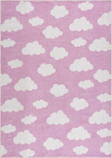 Nizar Pink Cloud Washable Kids Rug - Ornate Home