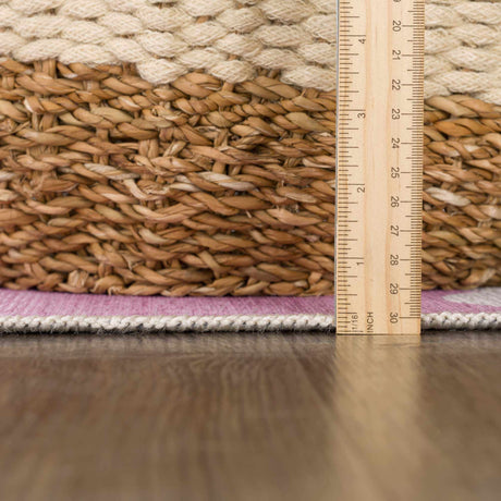 Nizar Pink Cloud Washable Kids Rug - Ornate Home