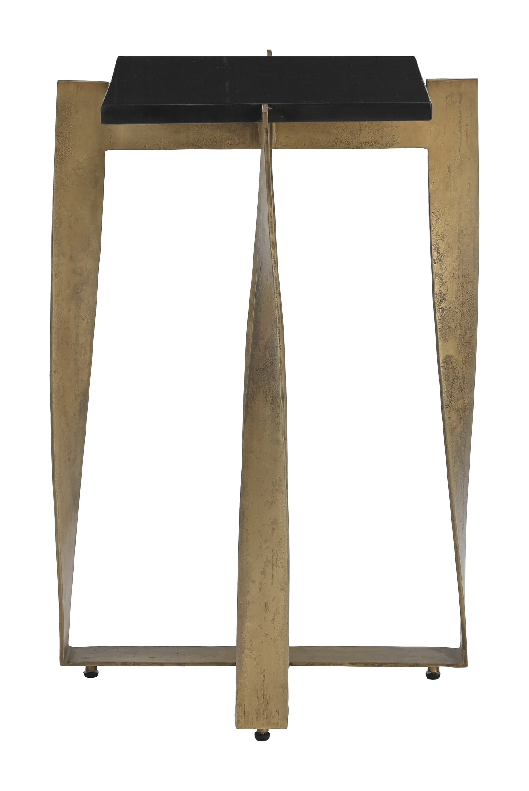 Noara Black & Brass Accent Table - Ornate Home