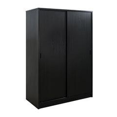 Noble Black 2-door Bedroom Wardrobe Storage Cabinet Armoire - Ornate Home