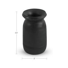 Noble Black 8.5" Vessel - Ornate Home