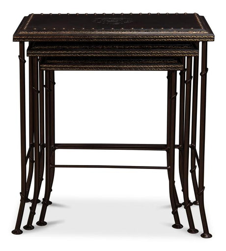 Noble Brown Nesting Tables (Set of 3) - Ornate Home