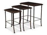 Noble Brown Nesting Tables (Set of 3) - Ornate Home