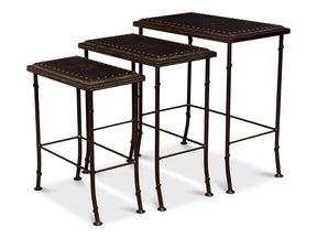 Noble Brown Nesting Tables (Set of 3) - Ornate Home